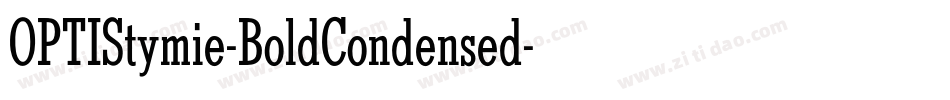 OPTIStymie-BoldCondensed字体转换