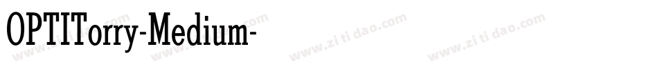 OPTITorry-Medium字体转换