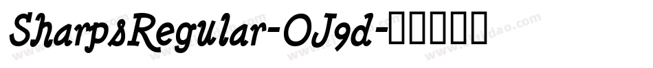 SharpsRegular-OJ9d字体转换