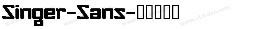Singer-Sans字体转换