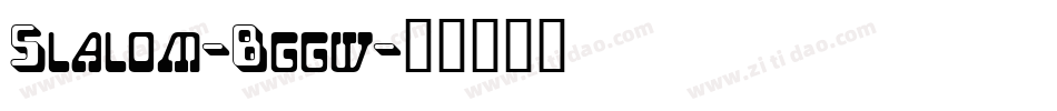 Slalom-Bggw字体转换