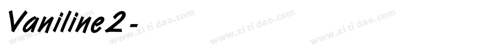 Vaniline2字体转换