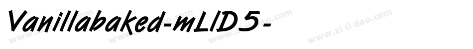 Vanillabaked-mLlD5字体转换