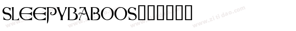 SleepyBaboos字体转换