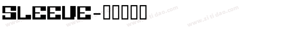 SLEEVE字体转换