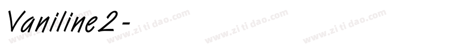 Vaniline2字体转换