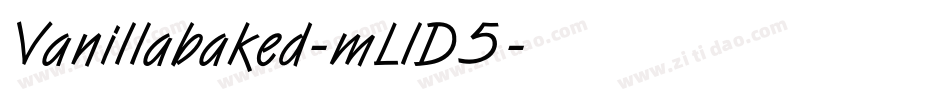 Vanillabaked-mLlD5字体转换