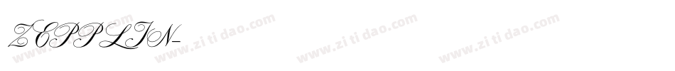ZEPPLIN字体转换