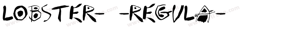 Lobster-13-Regula字体转换