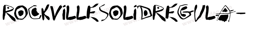 RockvilleSolidRegula字体转换