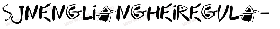 SjnengliangheiRegula字体转换
