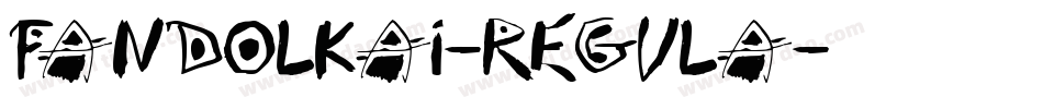 FandolKai-Regula字体转换