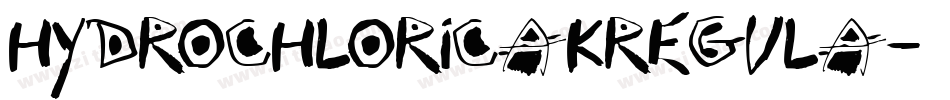 HydrochloricaKRegula字体转换