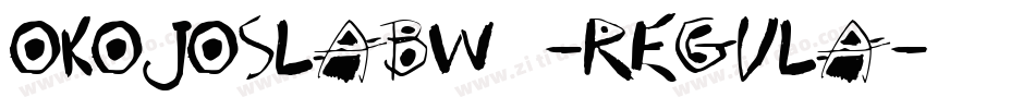 OkojoSlabW00-Regula字体转换