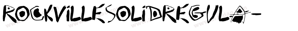 RockvilleSolidRegula字体转换