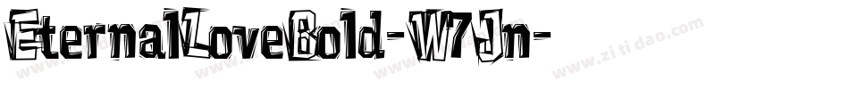 EternalLoveBold-W7Jn字体转换