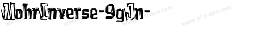 MohrInverse-9gJn字体转换