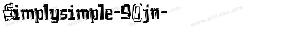 Simplysimple-90jn字体转换
