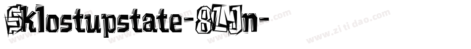 Sklostupstate-8LJn字体转换