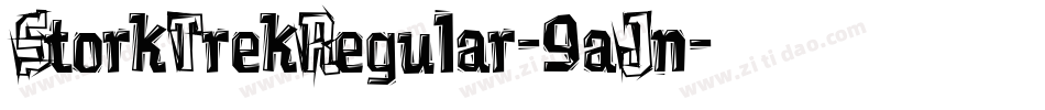 StorkTrekRegular-9aJn字体转换