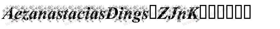 AezanastaciasDings-ZJnK字体转换