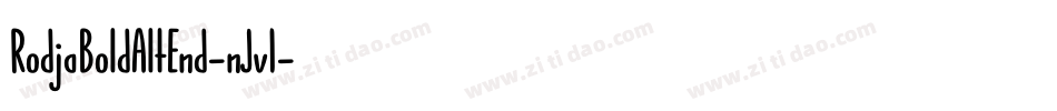 RodjaBoldAltEnd-nJv1字体转换