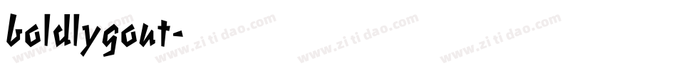 boldlygout字体转换