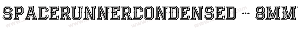 SpaceRunnerCondensed-8MMWD字体转换