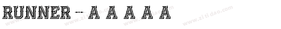 Runner字体转换