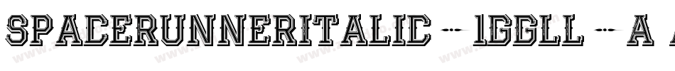 SpaceRunnerItalic-1GGLL字体转换