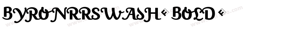 ByronRRSwash-Bold字体转换