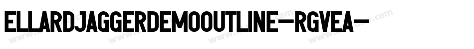 EllardJaggerDemoOutline-rgveA字体转换