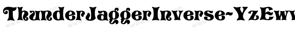 ThunderJaggerInverse-YzEwv字体转换