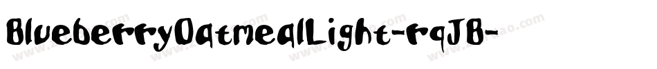 BlueberryOatmealLight-rqJB字体转换