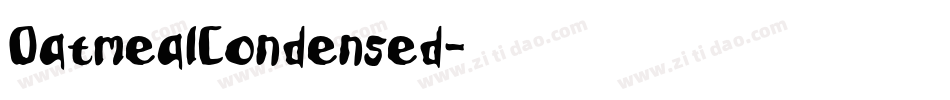 OatmealCondensed字体转换