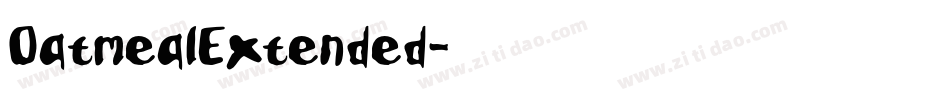 OatmealExtended字体转换
