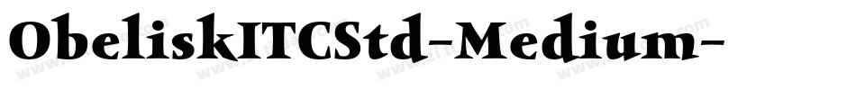 ObeliskITCStd-Medium字体转换