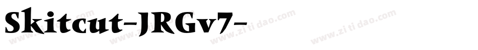 Skitcut-JRGv7字体转换