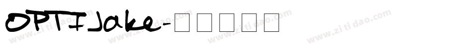 OPTIJake字体转换