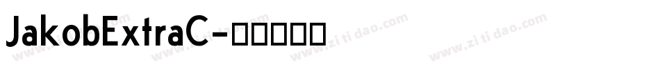JakobExtraC字体转换