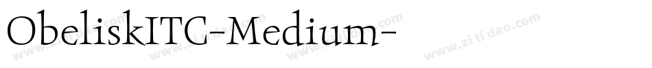 ObeliskITC-Medium字体转换
