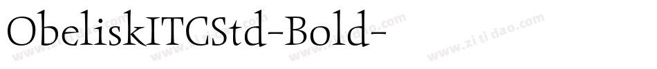 ObeliskITCStd-Bold字体转换