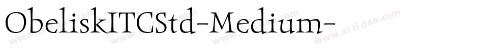 ObeliskITCStd-Medium字体转换