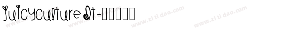 JuicyCultureDT字体转换