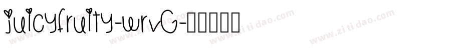 JuicyFruity-WRvG字体转换
