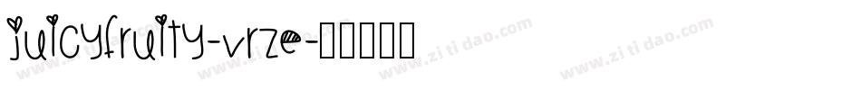 JuicyFruity-vrzE字体转换