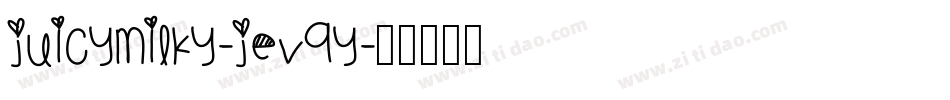 JuicyMilky-jEV9y字体转换