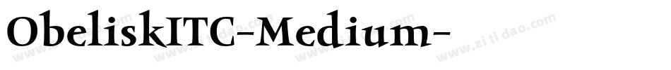 ObeliskITC-Medium字体转换