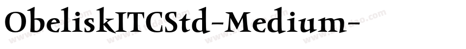 ObeliskITCStd-Medium字体转换