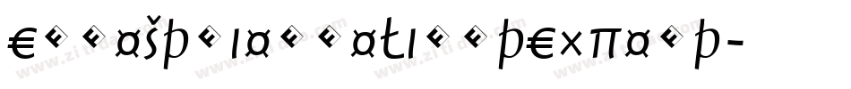 EquestrienneLightExpert字体转换